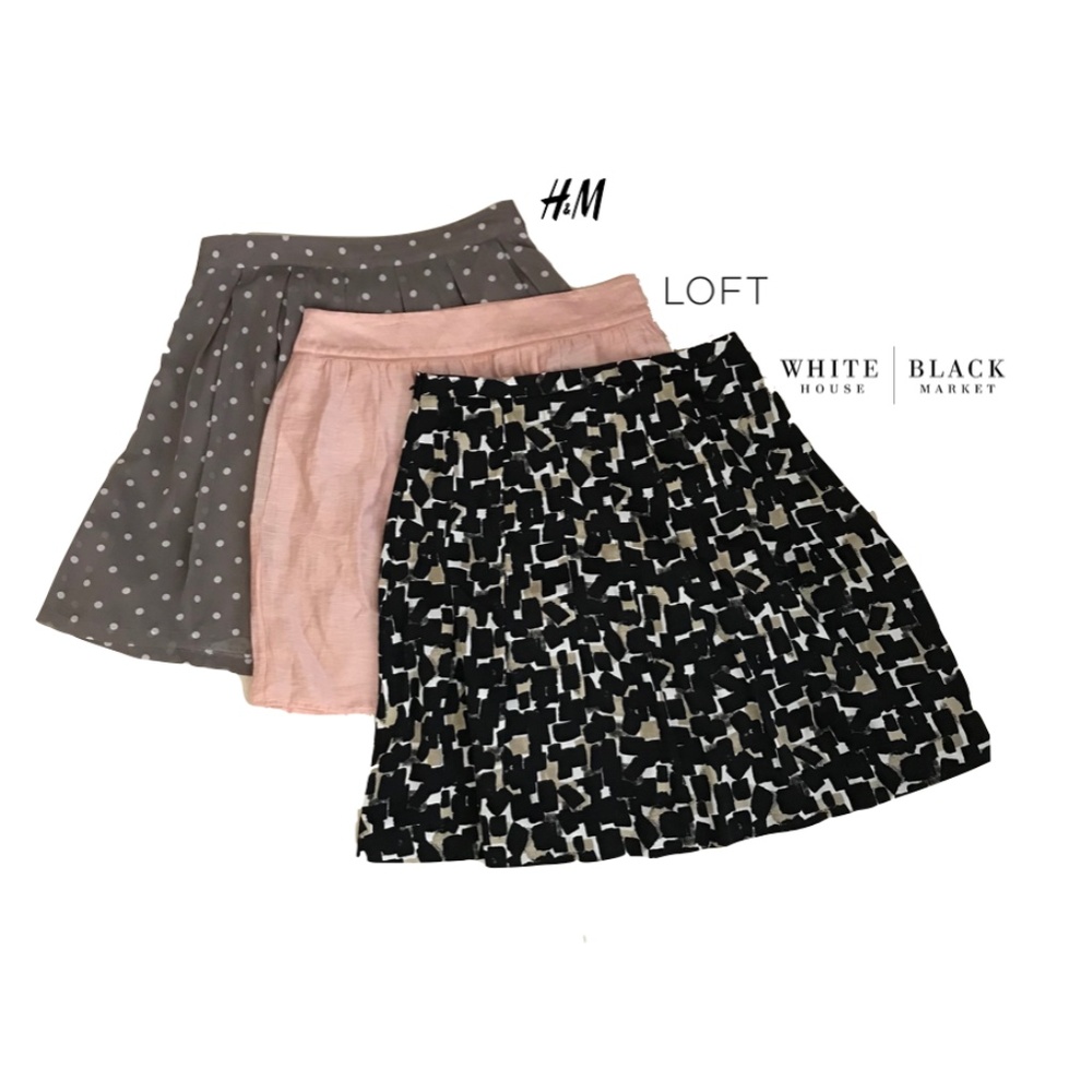 LOFT  | WHBM | H&M a-line skirts size 10